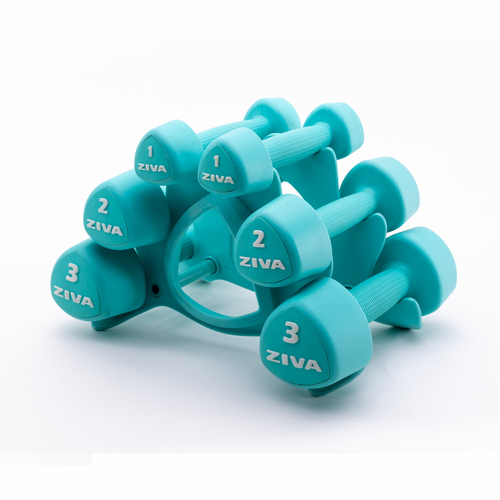 Barres et haltères spécifiques Ziva Studio Tribell Dumbellset (2 x 1kg, 2kg and 3kg)